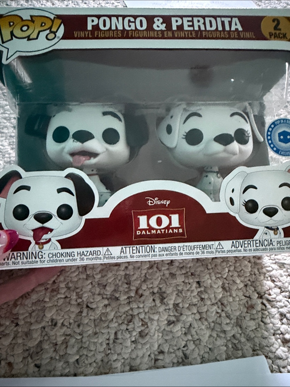 Funko Pongo & Perdita Vinyl 2-Pack - White, Black